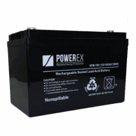 Batería seca, selladas PowerEx 12V 100Ah