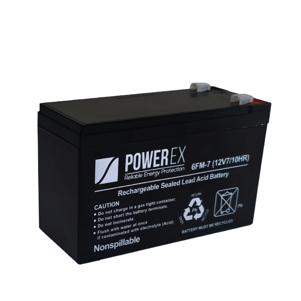 Batería seca, sellada PowerEx 12V 7Ah
