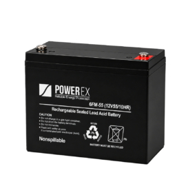Batería seca, sellada PowerEx 12V 55Ah